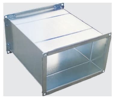Straight Duct manufactured by Parallel Solutions in galvanized steel.