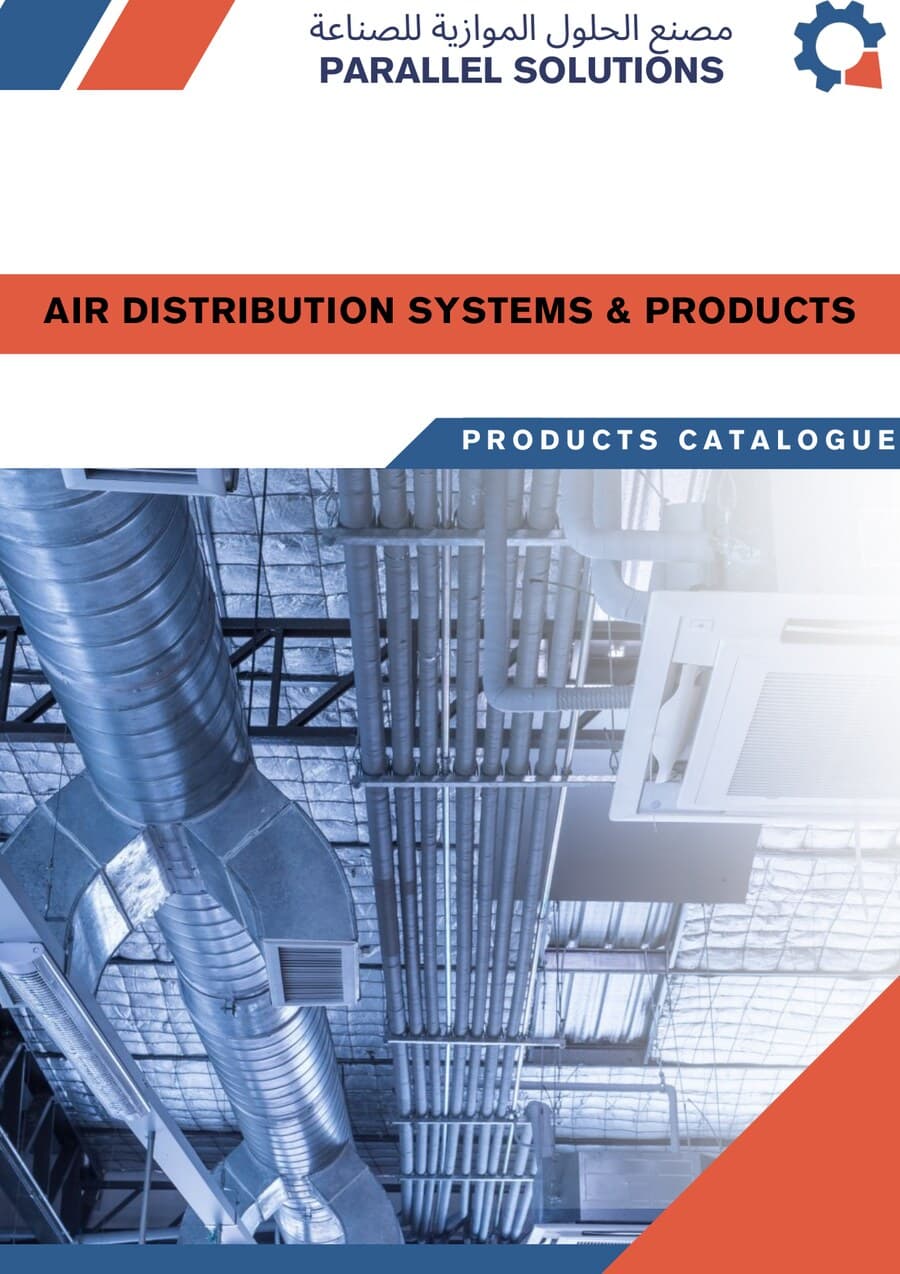 Cover of the 66-page Air Distribution Systems & Products technical product catalogue.